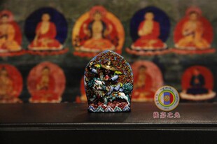 手绘 具誓护法 单坚护法 宁玛派三根本护法 民族风随身彩绘擦擦