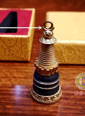 迷你吊坠黄铜噶当塔可打开放圣物