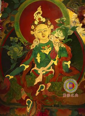 铜版纸民族风萨迦之光唐卡下密院