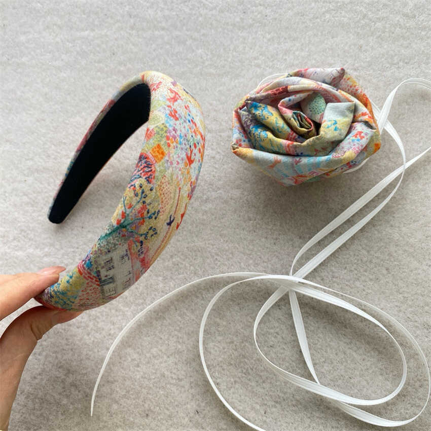 碎花房子宽边手腕装饰项链发箍