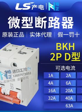 原装正品LS产电断路器空气开关BKH-b 2P D100A ,D80A实体代理商