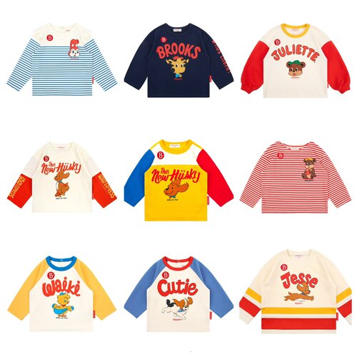 春秋款T恤合集！现货！韩国童装ins风婴儿宝宝男女童长袖T恤