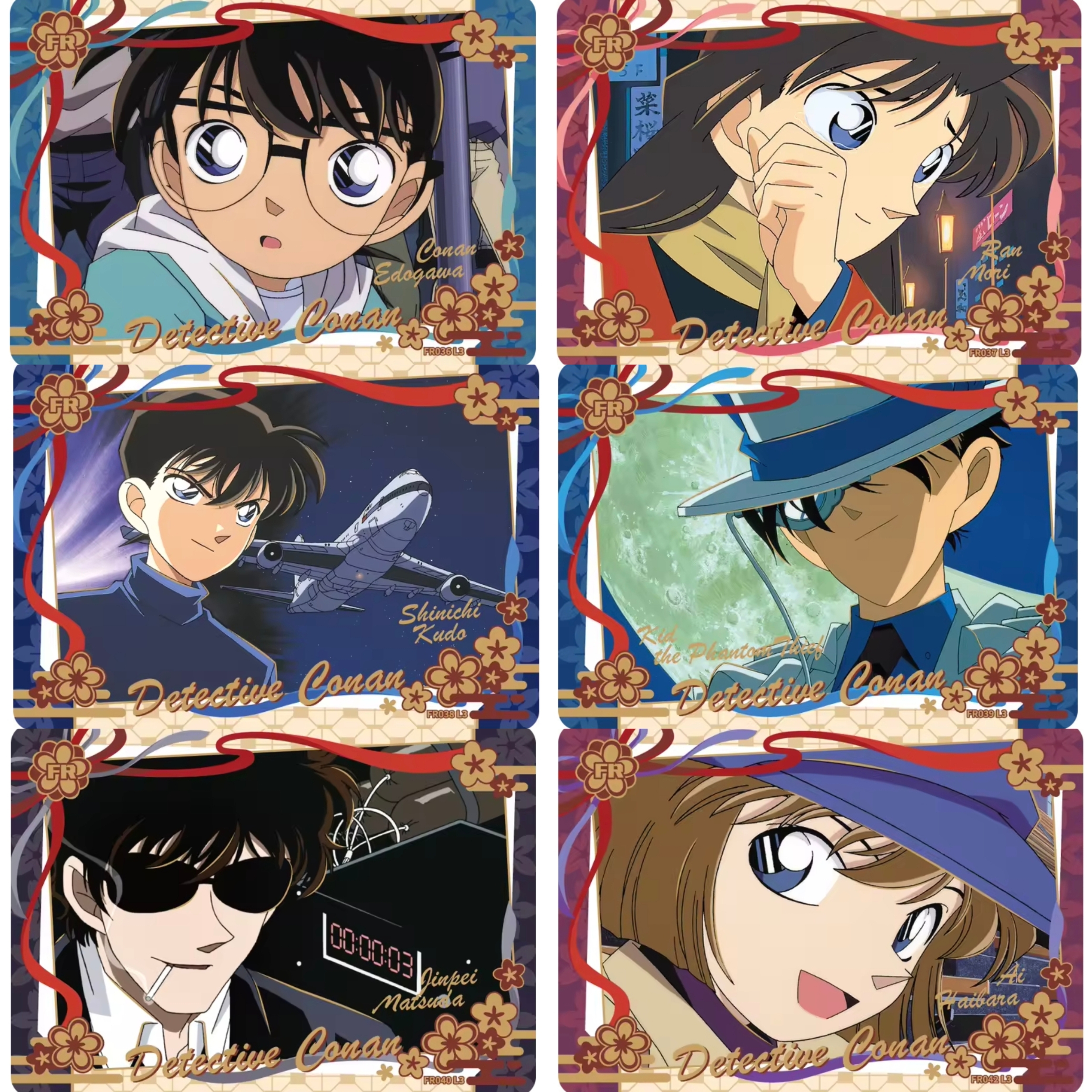 正版名侦探柯南洞悉包第6弹XR基德DR小兰新一小哀UR安室透FR卡片