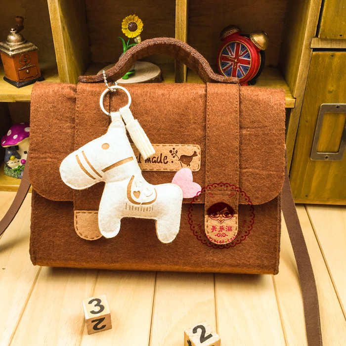 免裁剪不织布手工布艺diy材料包儿童背包挎包女小包包单肩包包邮