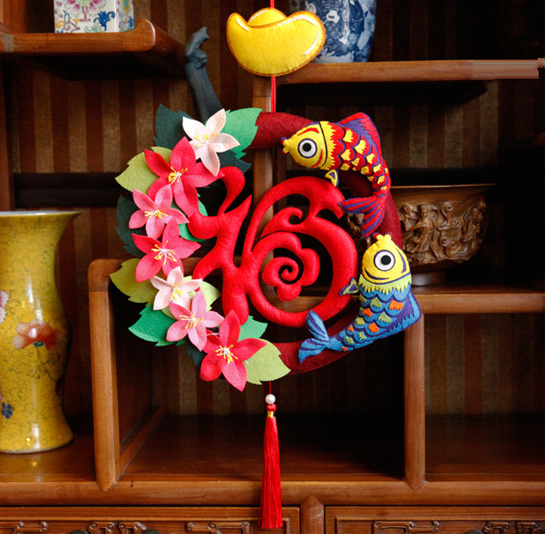 福满门庭diy手工材料包免剪新年