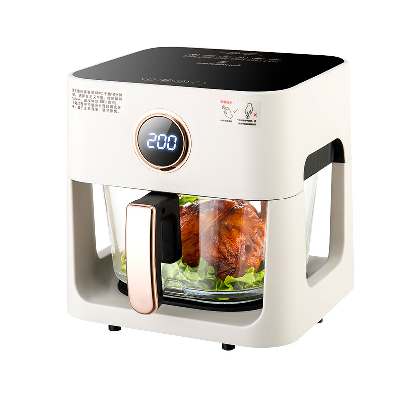 Oil-Free GLASS Frying Basket Air oven Fryer chips, Roasts