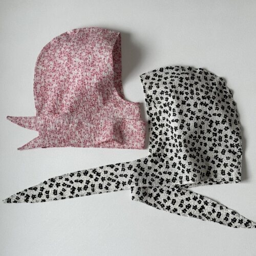 给日本顾客制作的样品 车间多色 碎花三角巾女春夏头巾帽时尚围巾