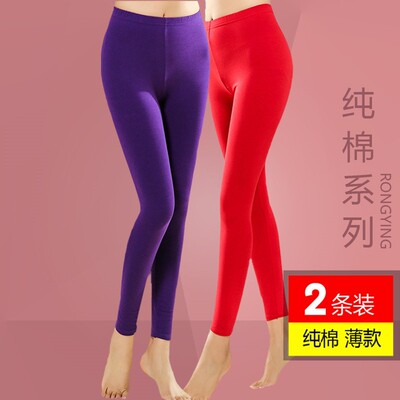 女士秋裤纯棉高腰内穿妈妈款衬裤