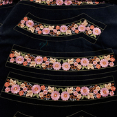 2025秋季 刺绣长条仿真蕾丝花边辅料布依族壮族少数民族风托肩 新款