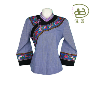 贵州2021秋季少数民族服装布依族DIY女装官方正品老式A级自织土布