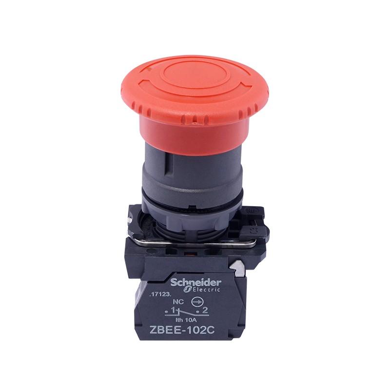 原装施耐德急停开关22mm 旋转复位 XB5AS542C 急停按钮 ZBEE-102C