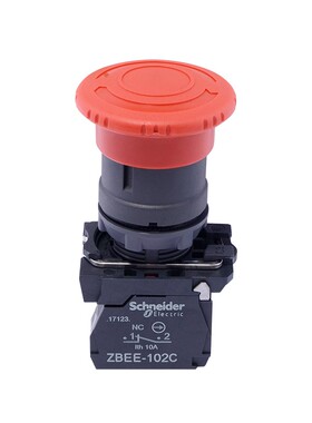 原装施耐德急停开关22mm 旋转复位 XB5AS542C 急停按钮 ZBEE-102C