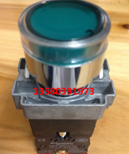 高品质 绿色带灯开关 XB2-BW33B1C 24V 按钮指示灯XB2BW31B1C