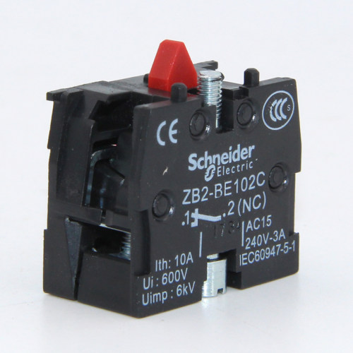 原装正品施耐德按钮常闭触头模块 ZB2-BE102C 1NC常闭触点