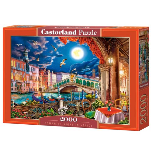 Castorland巧思进口拼图2000片威尼斯的浪漫之夜200986