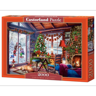 新品 圣诞小屋200962 Castorland巧思进口拼图2000片