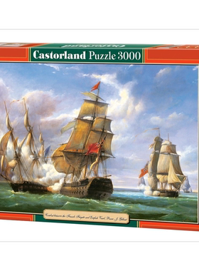 Castorland巧思波兰进口拼图3000片 海战300037