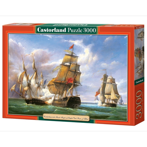 Castorland巧思波兰进口拼图3000片 海战300037