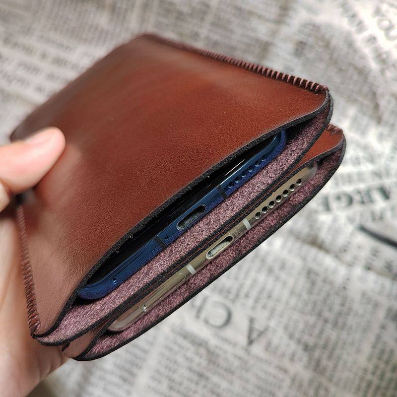 适用于vivo xfold6/xfold5双层双机包手机套直插式内胆包