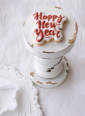 【视频教程】she.time食光老师经典新年Happy new year糖霜饼干模