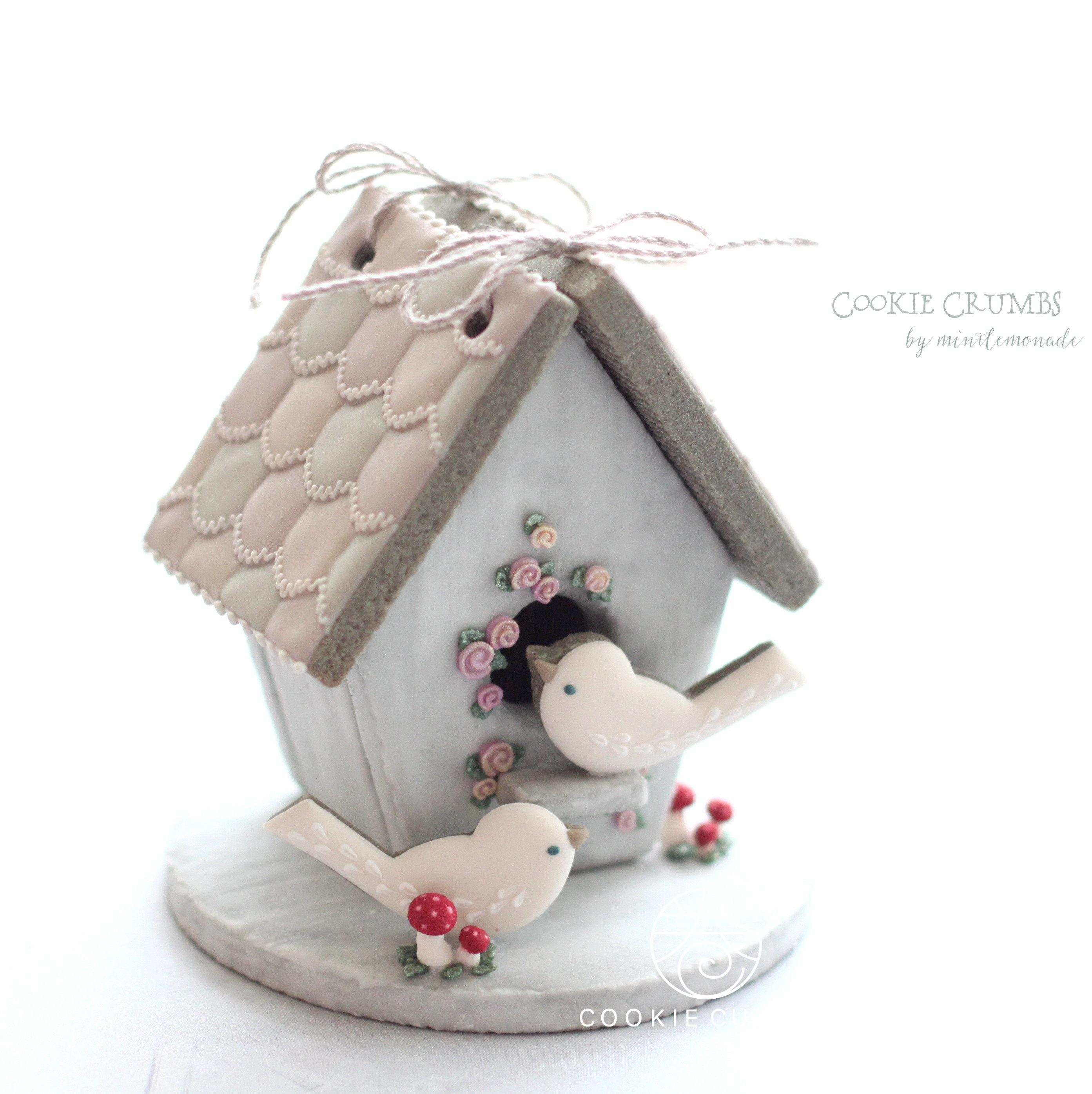 日式情人节爱情鸟小屋立体姜饼屋糖霜饼干模创意立体房子饼皮工具