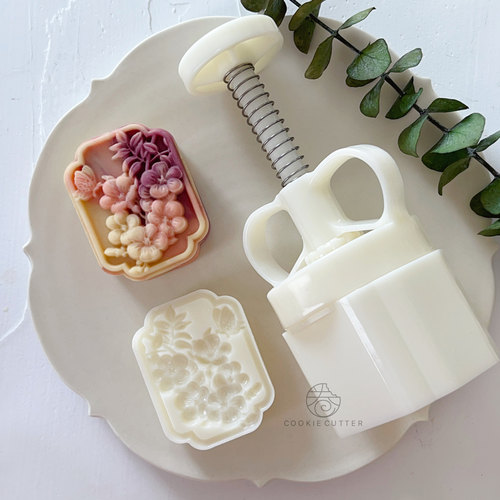 石榴花中秋节月饼模具