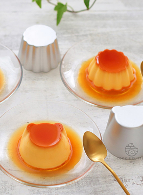 日本COTTA正品铝制焦糖布丁慕斯模迷你蛋糕马芬杯小熊果冻杯子模