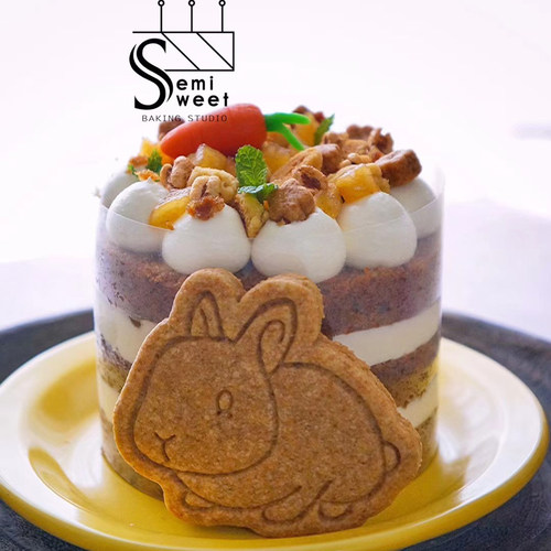 半甜老师麦麦兔全麦饼干模具