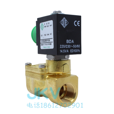 全铜电磁阀丝扣两通常闭式 21WA4K0V130 现货4分 AC220V