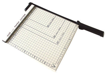 得力10"x10"钢制切纸机 8015 裁纸刀 裁切机照片相片专用官方正品