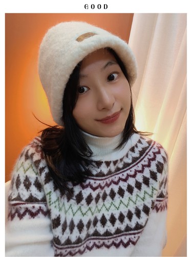 氛围感费尔岛羊毛绒感毛衣 保暖高领显白撞色 可单穿打底叠穿上衣