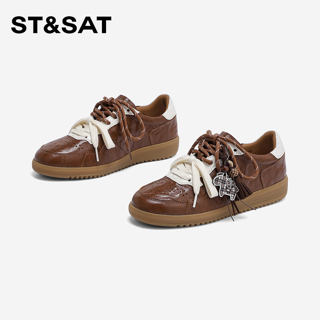 St&Sat/星期六女鞋2026春季新款舒适德训鞋女百搭平底休闲鞋,女鞋,休闲板鞋,淘宝优惠券,粉丝福利购,淘宝优惠卷