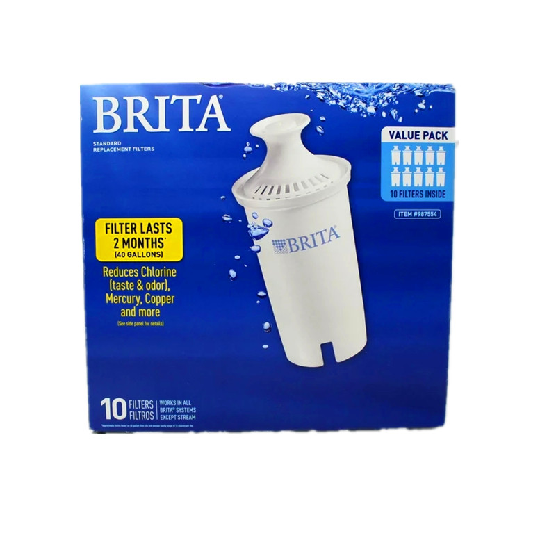 现货 美国BRITA碧然得家用滤水壶净水器 新一代高级版滤芯 10个装