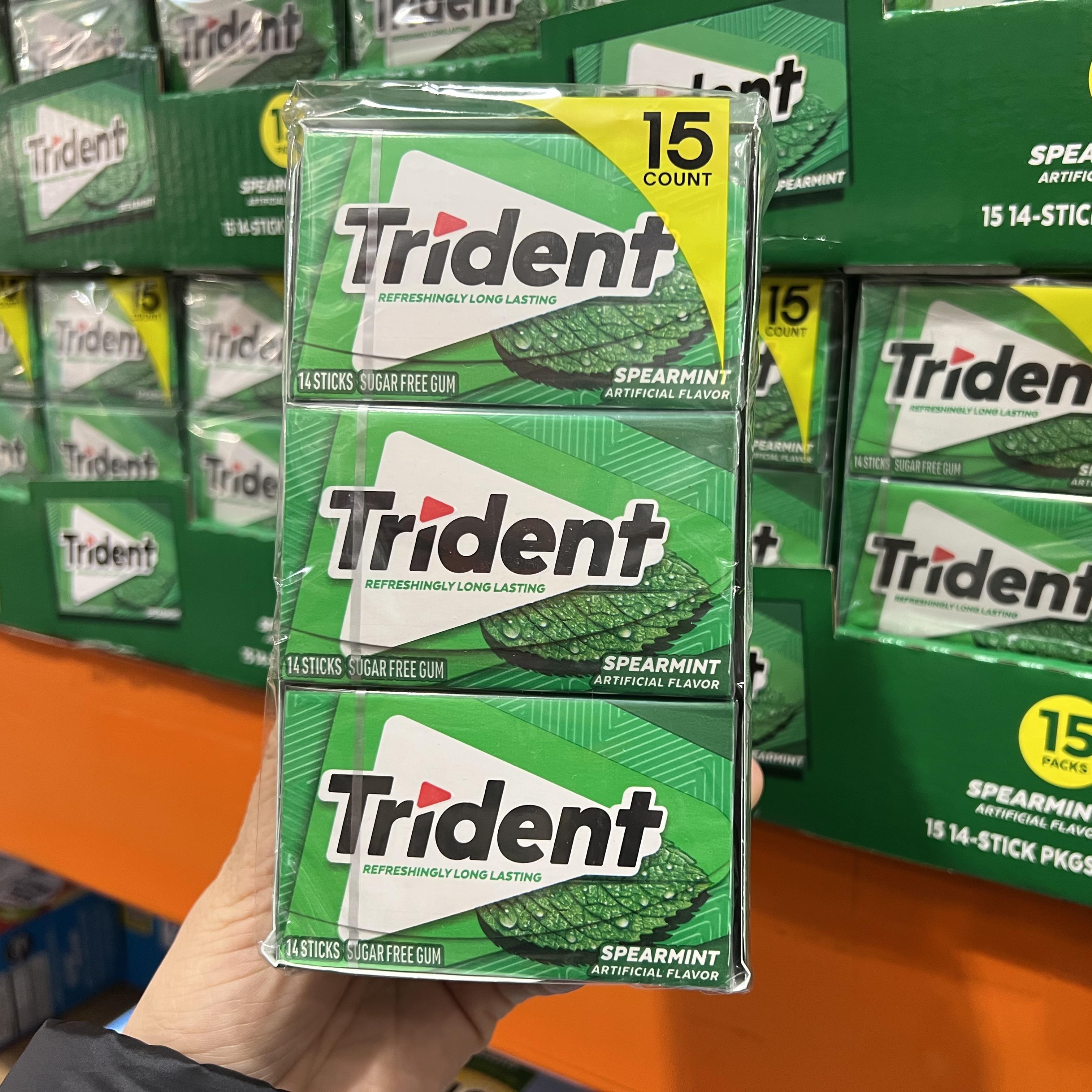 大包210片口香糖薄荷TRIDENT