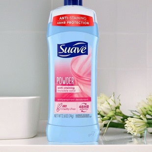 特价现货 美国Suave 丝华芙止汗膏24小时爽身粉味道74g去体味
