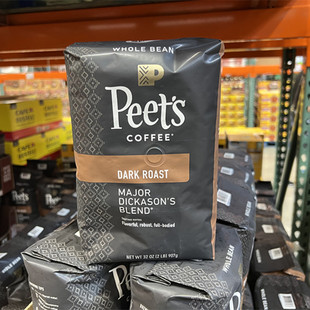 5月31日 s皮爷Peets黑咖啡豆907g迪克森少校式 现货 美国进口Peet