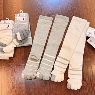 日本nitori解压分指袜 压力瘦小腿 运动跑步缓解疲劳长筒袜膝下袜