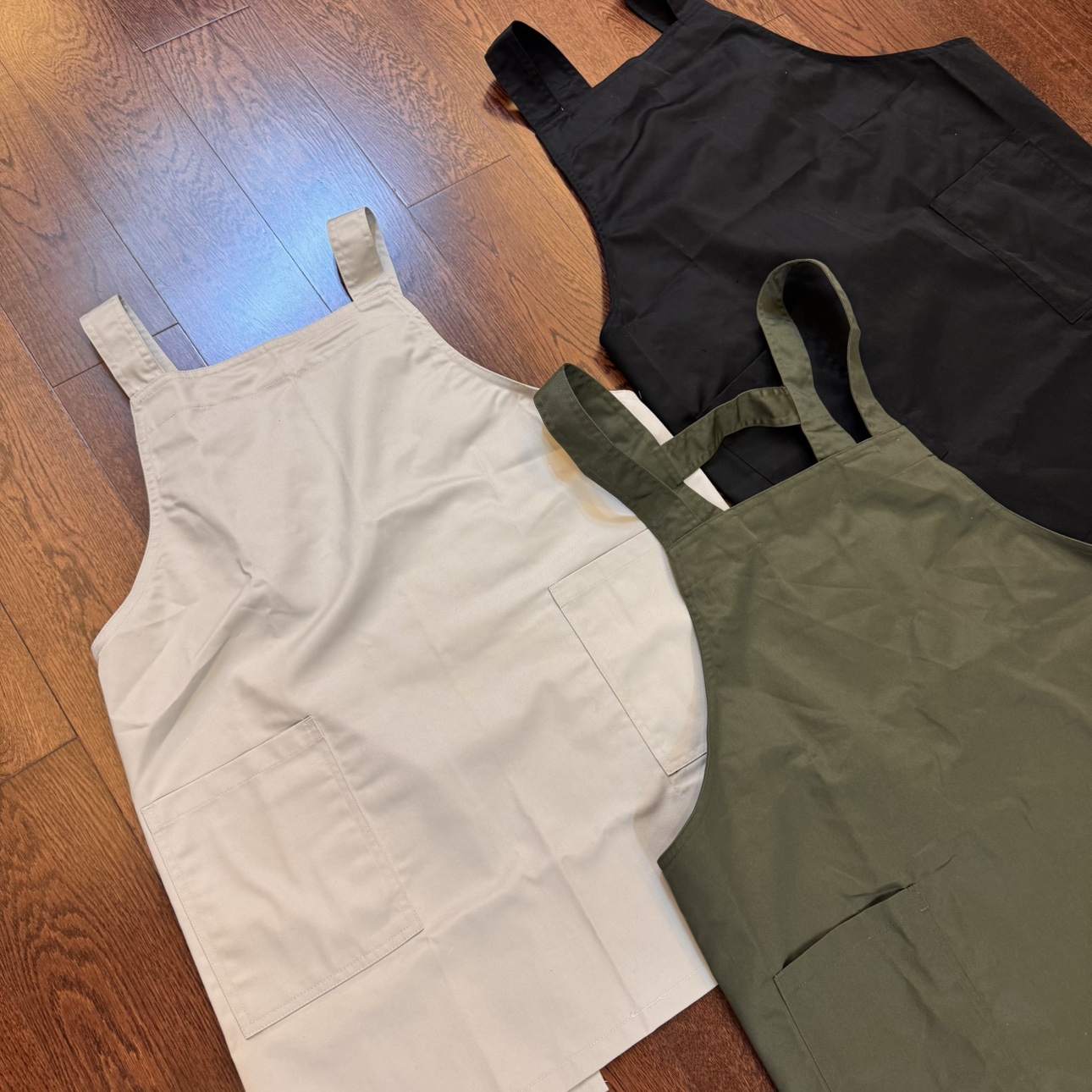 日系风衣质感防脏围裙男女可调节