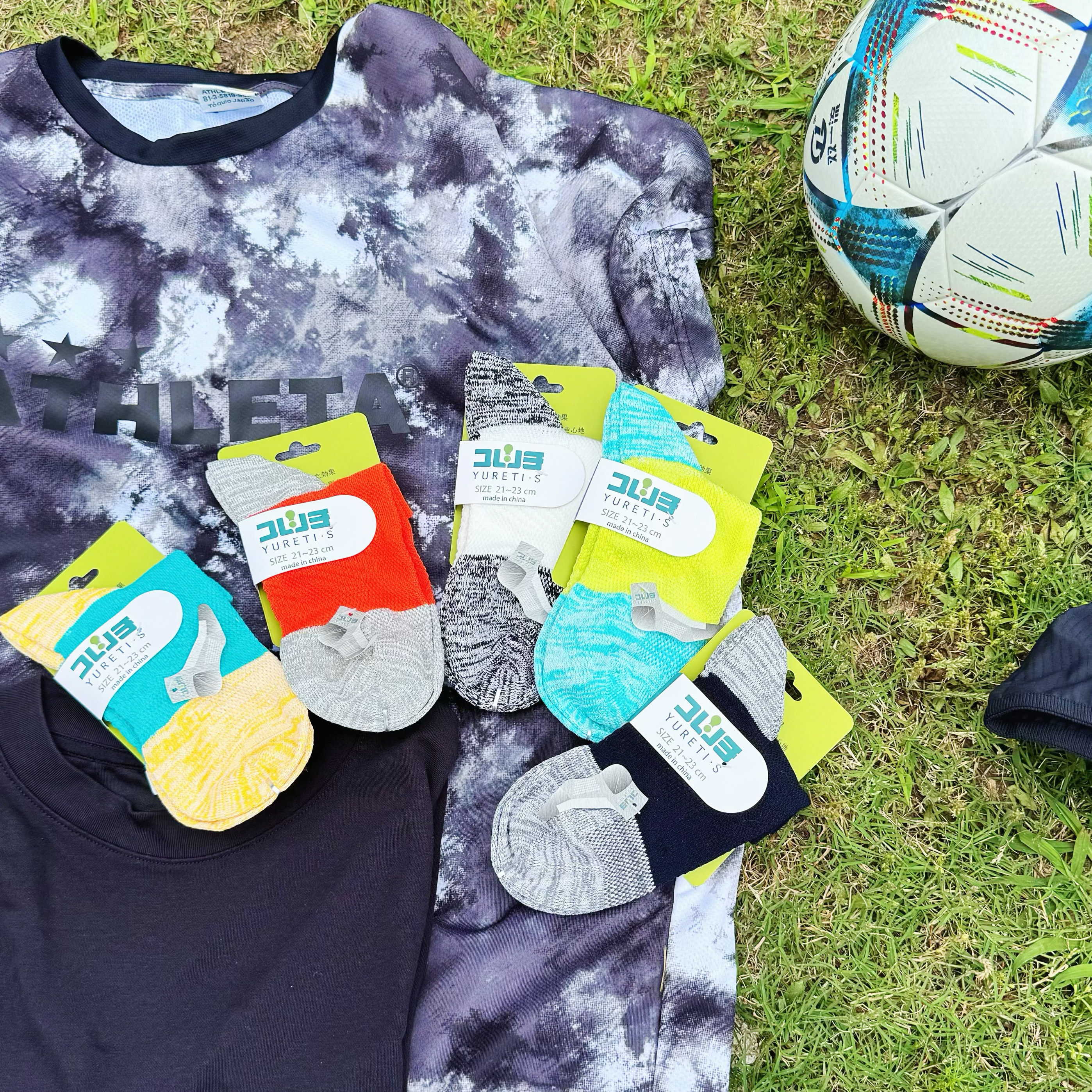 日本正品天然纸纤维夏季短袜运动袜女袜童袜亲子大码跑步袜足球