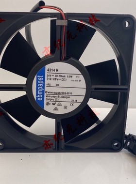 ebmpapst 12032 4314R 24V5W变频器控制柜散热叉车风扇带对接插头