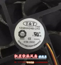 T&T 3线12厘米12038 变频器散热风扇 1238HH24B-LH3 24VDC 0.70A