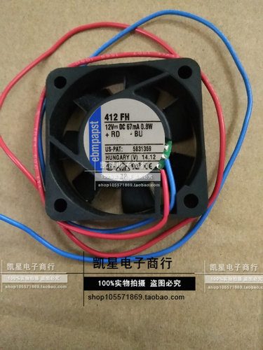 原装德国-风扇专售TYP 412FH 4010 12V 0.8W 保2年