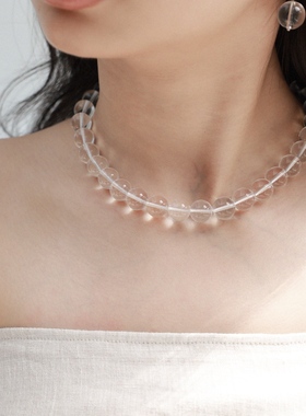 胡可的买手店 真己•天然白水 晶串珠项链