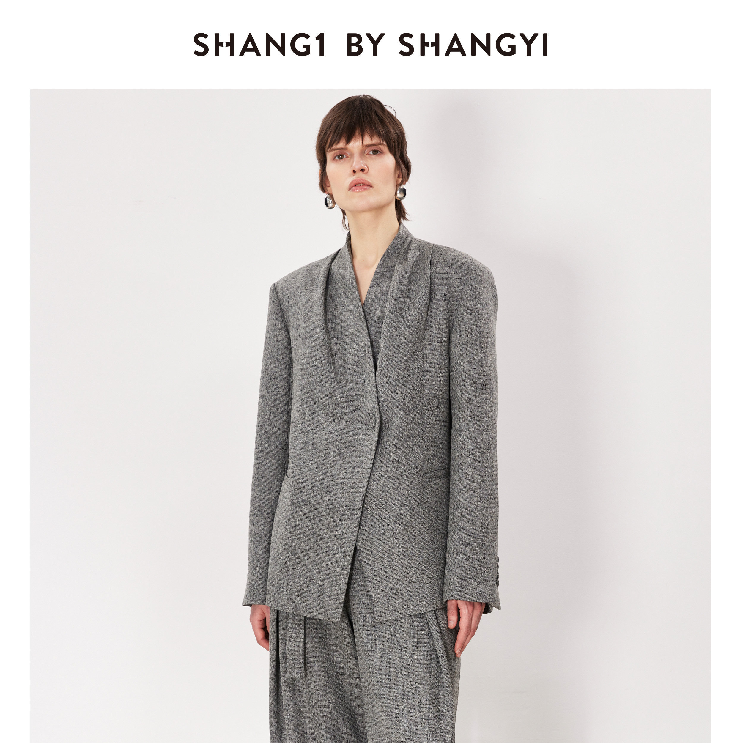 胡可的买手店 SHANG1 BY SHANGYI轻熟风高级V领西服外套西服上衣,女装/女士精品,西装,淘宝优惠券,粉丝福利购,淘宝优惠卷