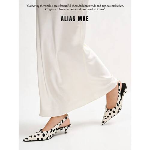 胡可的买手店 ALIAS MAE路易莎·秘境尖头一字带马毛女士高跟鞋