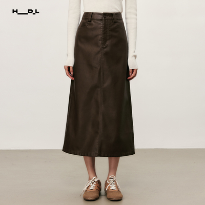 胡可的买手店 HDL Amado 直筒百搭通勤皮裙
