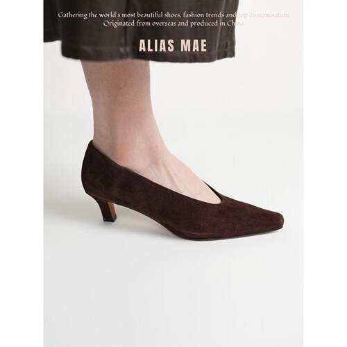 胡可的买手店 ALIAS MAE 意大利进口小羊皮多色路易斯低跟鞋