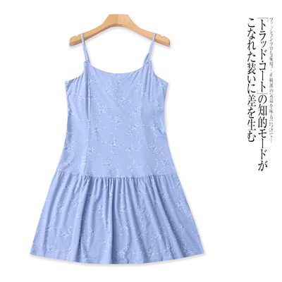 AA7456外贸欧美单女生吊带裙春夏季新款法式气质修身显瘦连衣裙