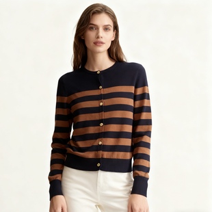 打底衫 半圆领单排扣百搭时尚 毛衣 新款 D800外贸欧美单女士针织衫