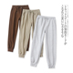 松紧腰宽松纯色束脚长裤 外贸欧美单男女同款 新款 秋季 休闲运动裤